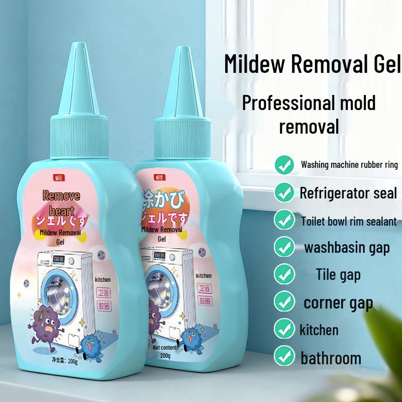 

Mold Remover Gel for Refrigerator Seals & Washing Machine Gaskets - Effective Mold Cleaner for Bathroom & Kitchen