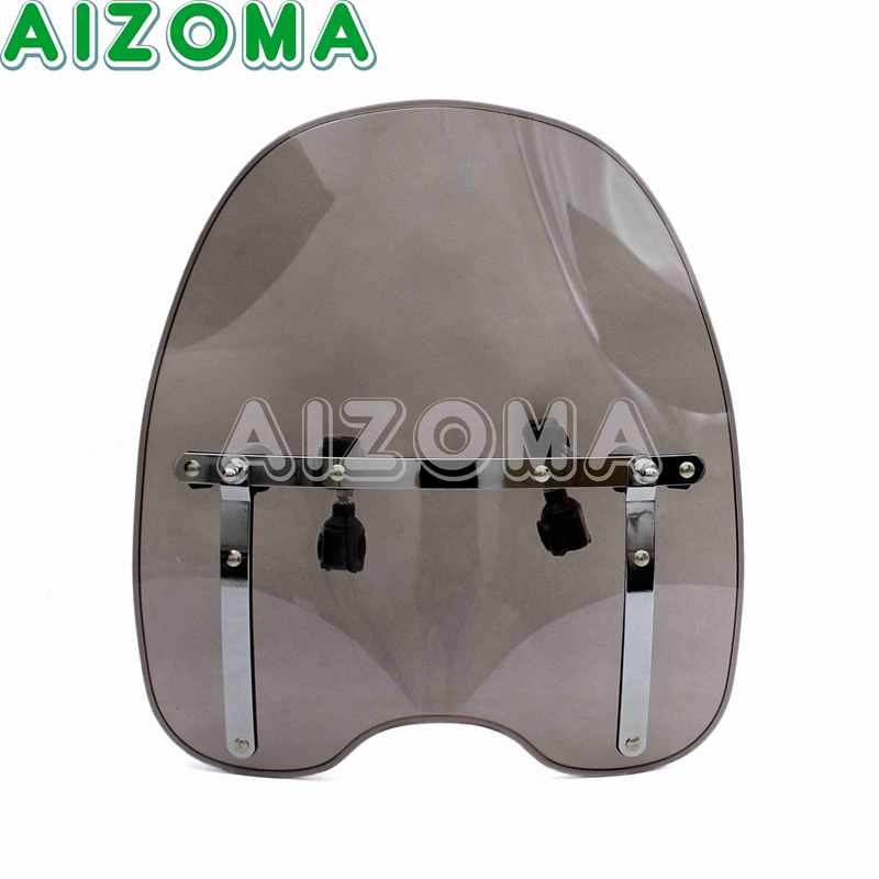 Motorcycle Clamp Mount Windshield Universal Standards Wind Screen Kit For BMW Kawasaki HONDA Shadow VT750 VT500 VTX750 VTX1800