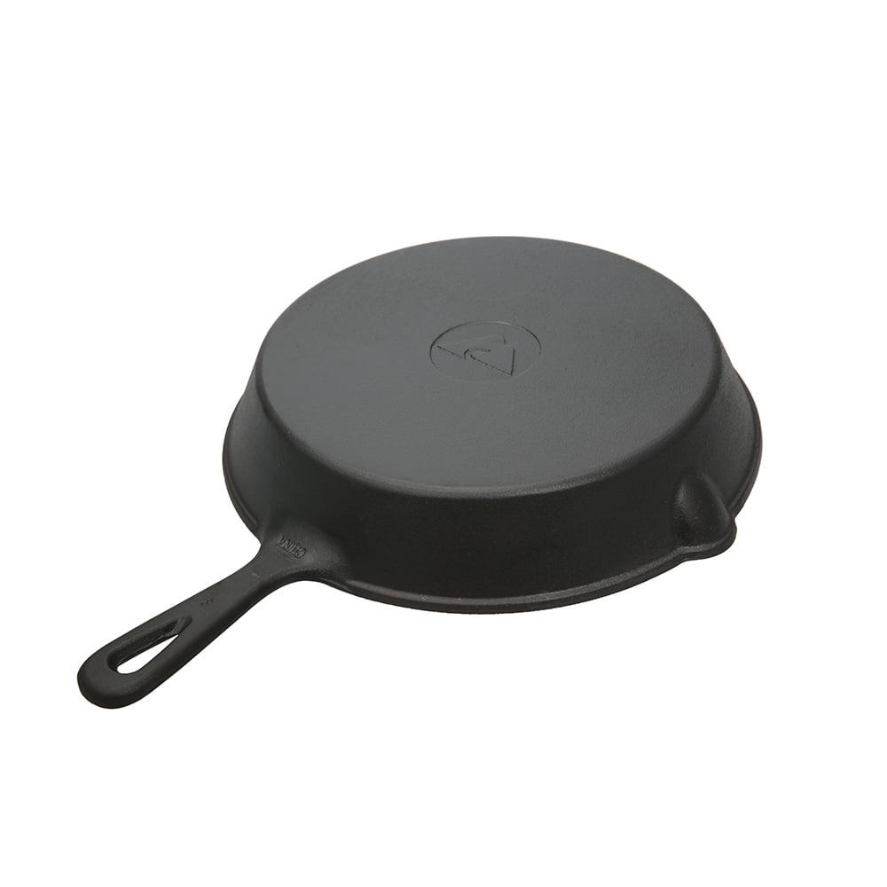 Nonstick Cast Iron Skillet Durable Oven Safe Cookware Pre-Seasoned Helper Handle Easy Clean Cooking Suitable Induction Gas