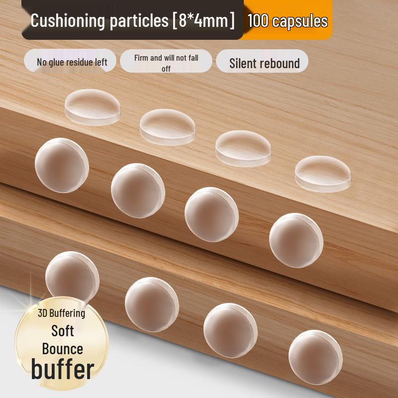 Transparent Anti-Collision Silicone Strips: Soundproof, Wear-Resistant Pads for Furniture, Doors, Windows, and Handles