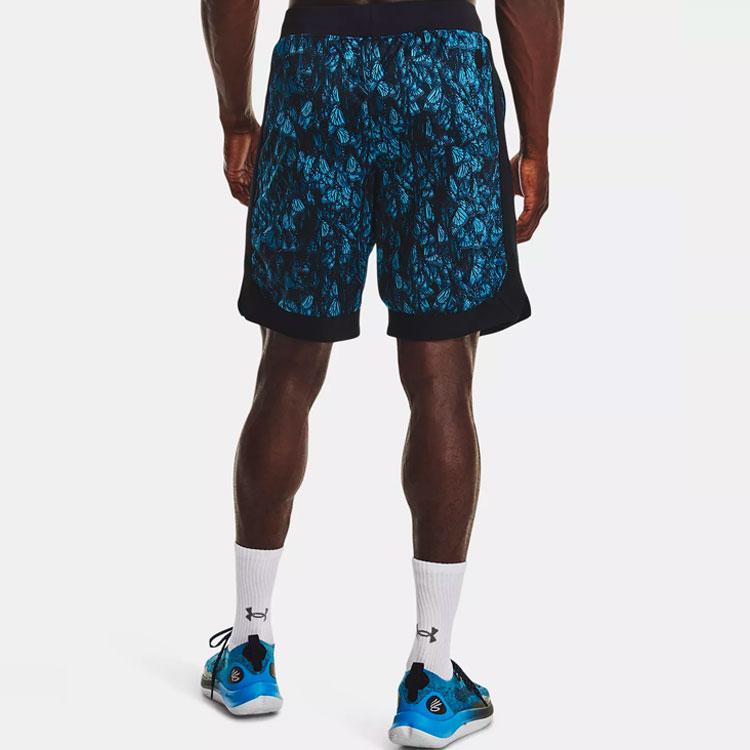 Under Armour Curry Versa Mesh Quick-Dry Loose Basketball Shorts Men shorts Radiant-Blue 1366635-422