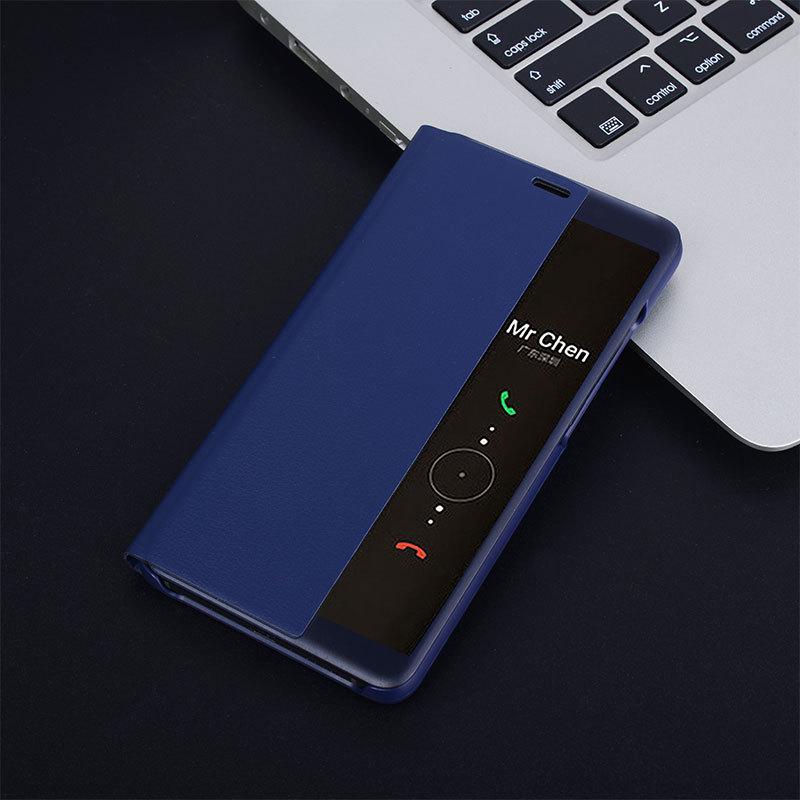 

Huawei P20/P20 Plus Smart Sleep Leather Protective Phone Case P20 Lite королевский синий