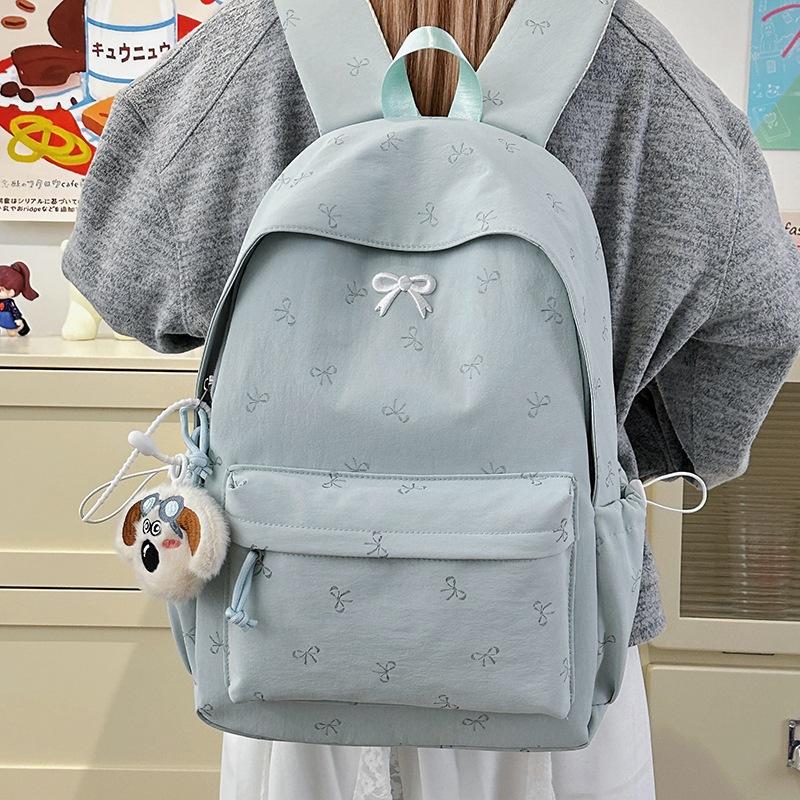 Schoolbagins Japanese Campus School Bag for Female College Students Simple and Cute Backpack Large Capacity Light Commuter Backpack