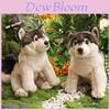 Wolf Plüschtier Tierfigur Mit Kurzflor-Material Für Kinder Und Erwachsene