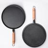 Uncoated Cast Iron Frying Pan Versatile Cookware for Breakfast Steak Eggs Pancakes and More with Comfortable Handle