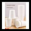 NHZHIW Disposable Thickened White Paper Cups