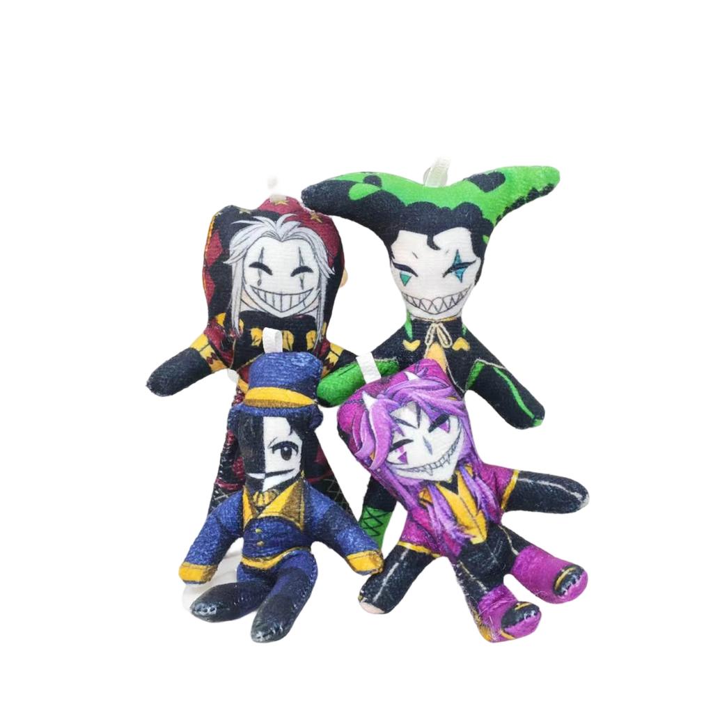 Plush Character Doll Soft Stuffed Toy Unique Circus Jester Design Fabric Material Collectible Plush Toy for Display or Gift