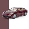 1:24 Porsche Panamera Sports Car Simulation Diecast Metal Alloy Model Car Sound and Light Pull Back Collection Kids Toy Gifts