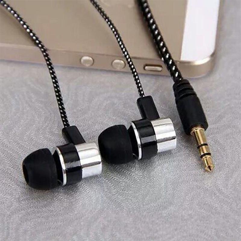 Comfortable In Ear Corded Headsets Clear Voice Call Noise Reductions Ergonomic Design For Workout Jogging