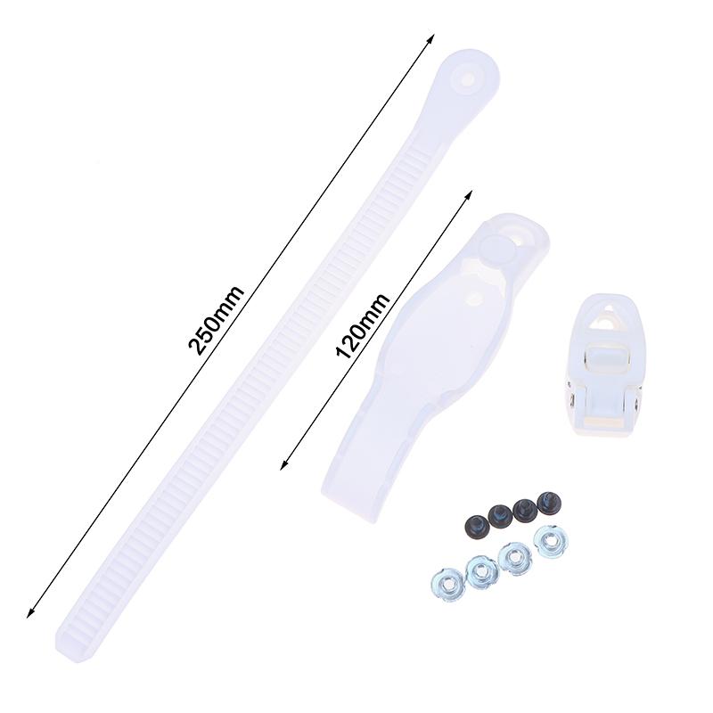 Roller Skate Buckle Kit With 120-175Mm Strap Protective Sleeve Micro Adjust Buckle Hardware Screws For Fixing Roller Skate