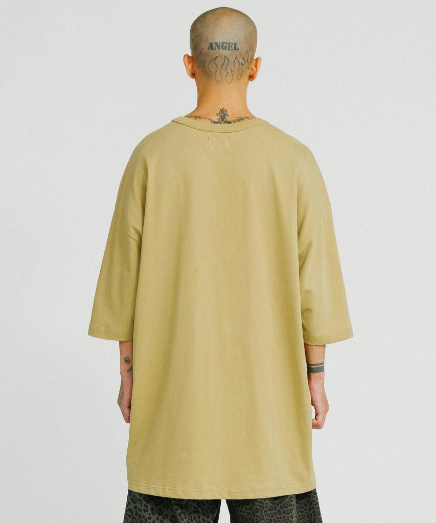 AJOBYAJO Robots Duel Oversized T-Shirt [Mustard]