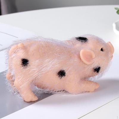 Mini Silicone Piglet ,Animal Pig Doll Sensory Toy ,Soft Body Miniature Reborn ,for Home