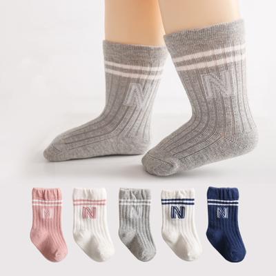 1 paar Baby Junge Mädchen Socke Mode Einfachheit Einfarbig Waden Socke für Kleinkind Frühling Herbst Baumwolle Lösen Socke Kind schule Socke