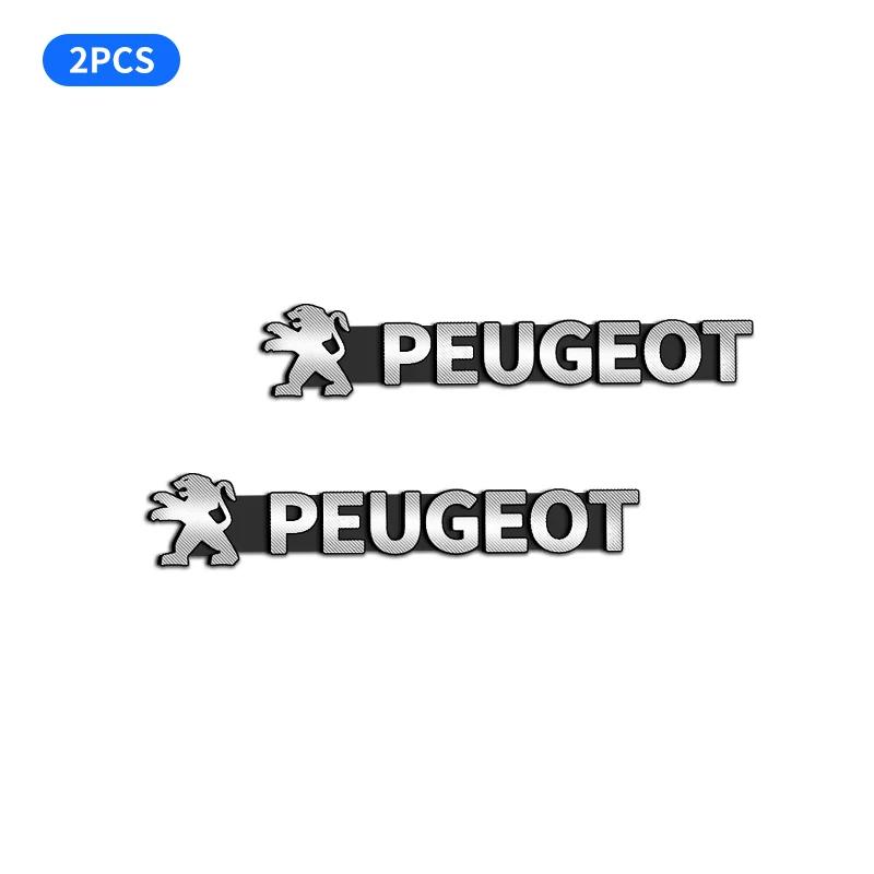 

Car Sticker 3D Aluminum Car Audio Speaker Decorate Badge Car Sticker Accessories For Peugeot 206 207 307 3008 2008 308 407 408 5