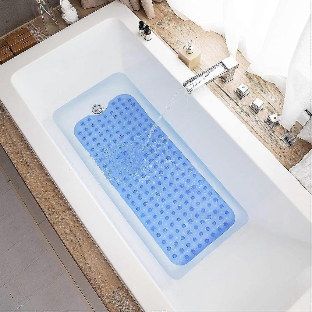 Bathtub Mats For Shower Tub Extra Long Non-slip Bath Mat, 39 X 16 Inch Shower Mat