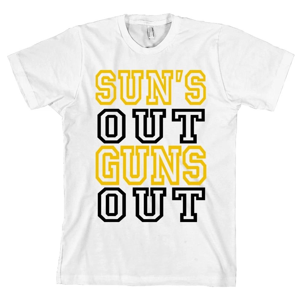 Suns Out Guns Out Bella + Canvas T Shirt Lifting Gym Tee QUALITY & SOFT NEW L