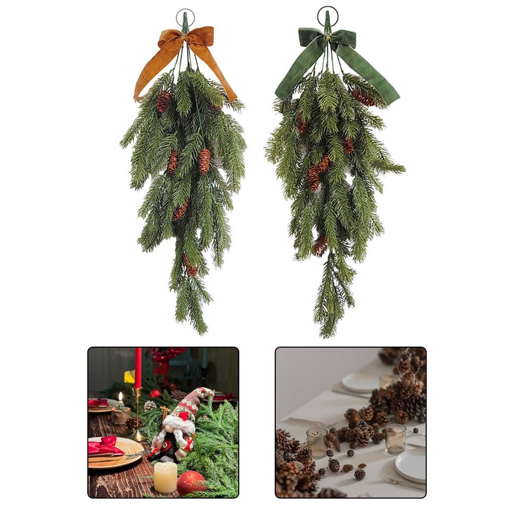 For Home Decor DIY Wreath Pine Needle Garland Seasonal Displays DIY Pine Needle Garland For Home Seasonal Decoration