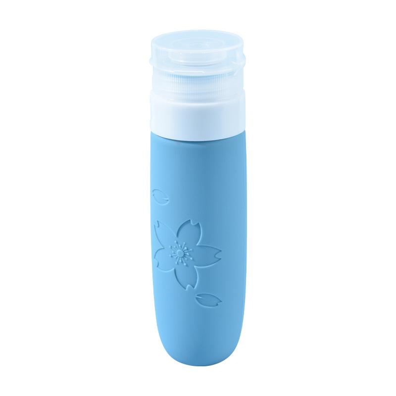Cherry Blossom Silicone Dividing Bottle Set - Simple, Leak-Proof, Durable, Travel-Portable Silicone Dividing Bottle