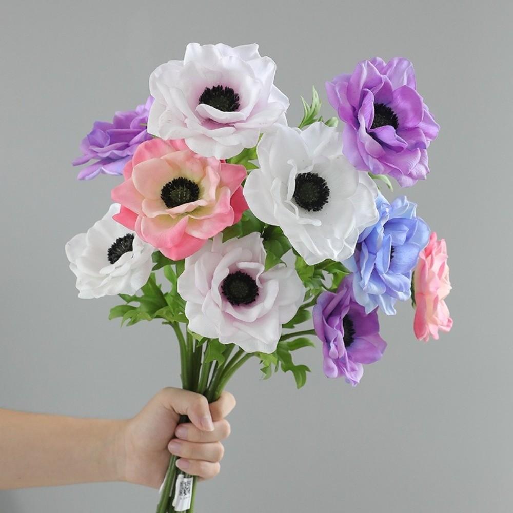 Echt Gevoel Zijde Anemonen Bloemen Levensgetrouw Nep Bloemen Planten Simulatie Bloemen Woondecoratie