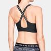 Under Armour Vanish Mid Sports Bra Medium Support Women Underwear Black Gray 1311811-003