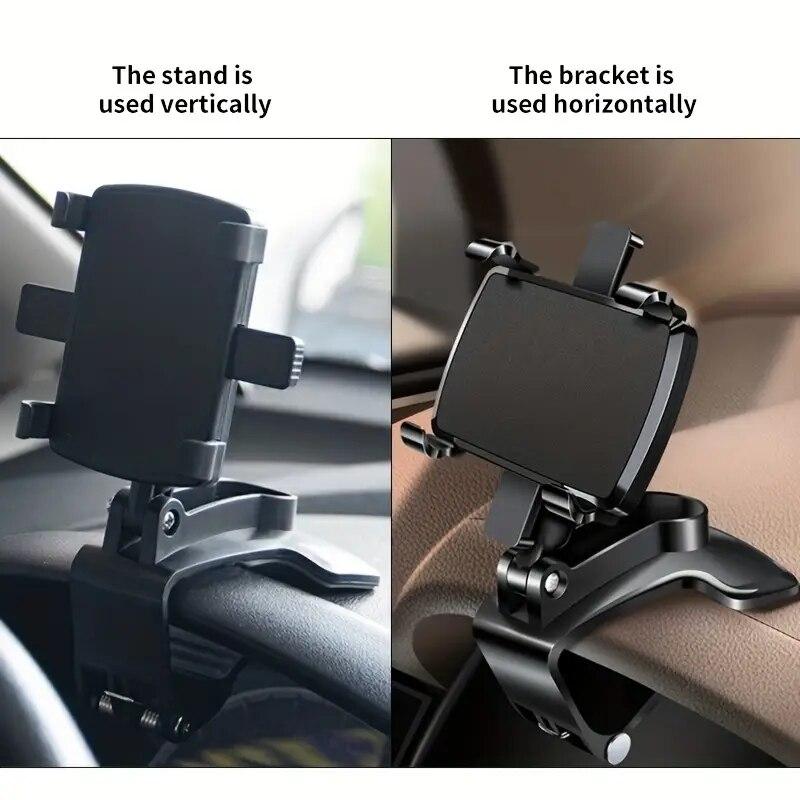 Universal Car Phone Stand Dashboard Car Clip GPS Display Bracket 360 Degree Rotation Car Phone Support For iPhone Samsung Xiaomi