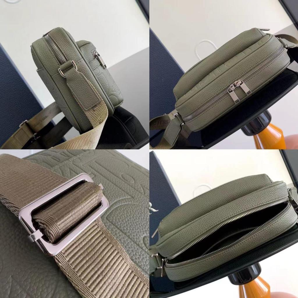 Vintage Męska Haftowana Płócienna Torba Listonoszka i Crossbody na Aparat