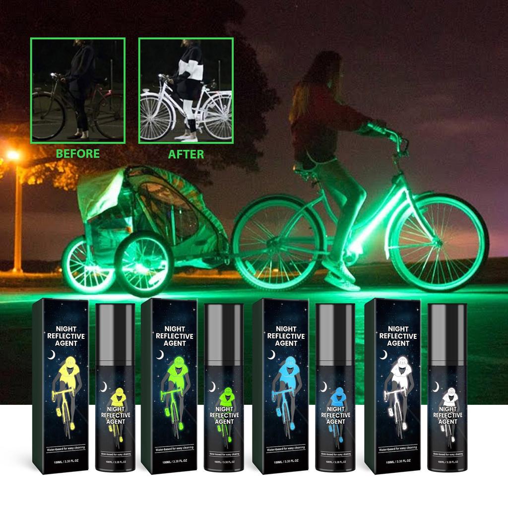 Reflective Luminous Spray Fabric Paint Spray Paint Luminous Reflective Spray Bike Skateboard Canvas Wood Fabric100ml