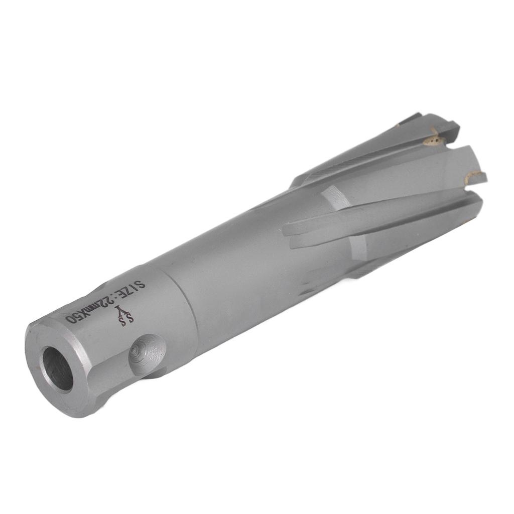 Annular Cutter Carbide Steel Plate Core Drill Bit Hallow Hole Saw Metric 50mm Depth 22mm