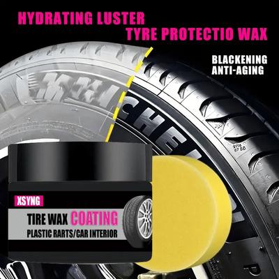Black Coating Paste for Plastic and Rubber Repair -General Motors Tire Interior Repair wax,Multi-purpose Car Care,lasting Polish