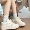 Summer New Mesh Breathable Ugly Cute Board Shoes Women's Thick-soled Big Head White Shoes Student Niche Bread Shoes