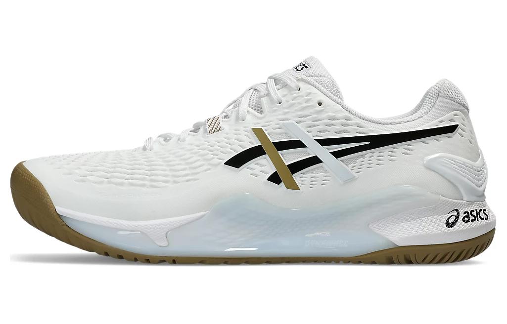 ASICS Gel Resolution 9  White Black Gum  1041A453-100 41.5