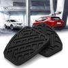 2Pcs Rubber Brake Pedal Clutch Pads Cover Replacement Parts for Nissan Qashqai