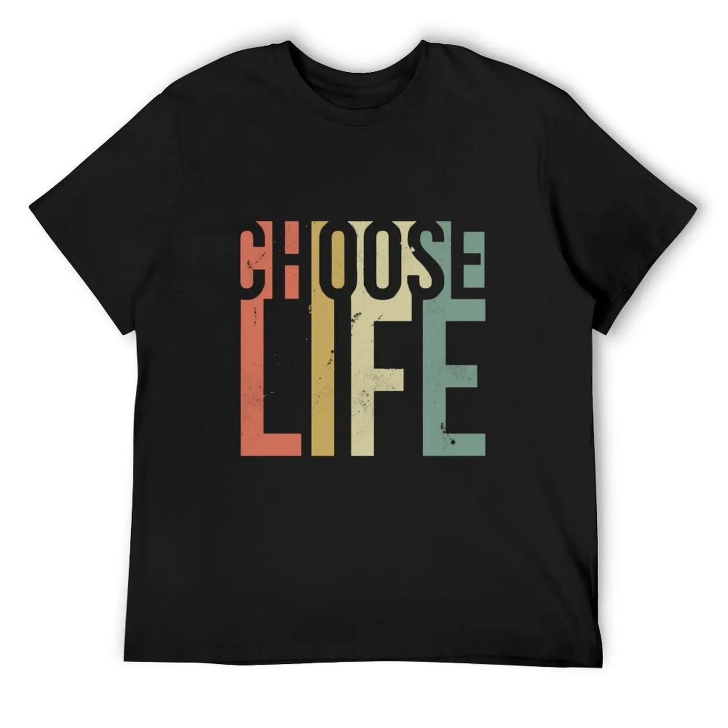 Choose Life Vintage Retro 80s George FanArt T-Shirt S чёрный