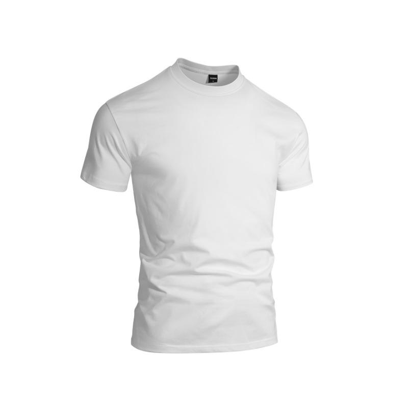 Mens Casual Solid Color Short Sleeve Crew Neck T Shirt S