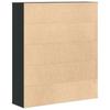 Bookshelf Black Oak Effect 89 x 24 x 101.5 cm Engineered Wood