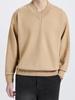 Unisex Solid Color V-Neck Knit Sweater - Trendy Korean Style, Versatile & Casual, Loose Long-Sleeve Top