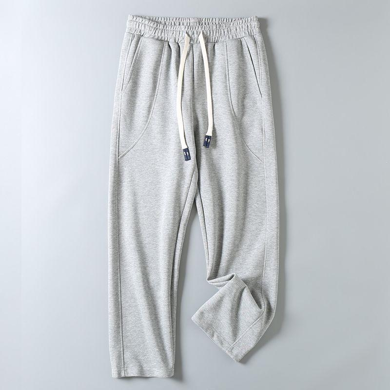 Original Export Surplus Comfortable Cotton Blend New Style Men's Loose Fit Versatile Straight-Leg Elastic Waist Sports Casual Sweatpants