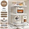 Multi-Functional Kitchen Microwave and Rice Cooker Storage Rack