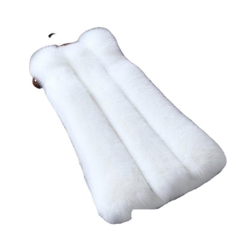 Haining Pelz Winter neue warme Pelzweste Damen mittel und lang Koreanische Version schlank geschnittener Kunstfuchspelzmantel