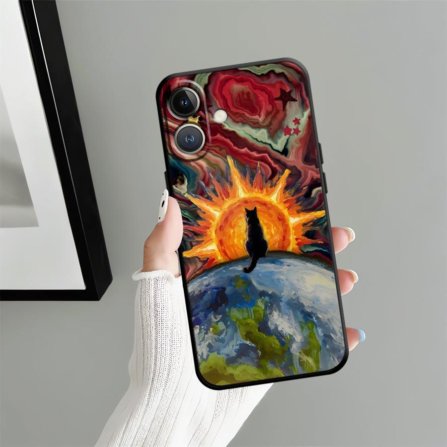 

Cartoon Creative Cat Funda Phone Cover Case for Apple iPhone 17 Pro Max 15 Pro 7 8 XR XS MAX Air 14 11 16 13 12 iPhone 16 Pro Max