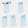 5 Pairs of Female Summer Thin Lovely Deodorizing Sweat Absorbing Breathable Five Toe Socks
