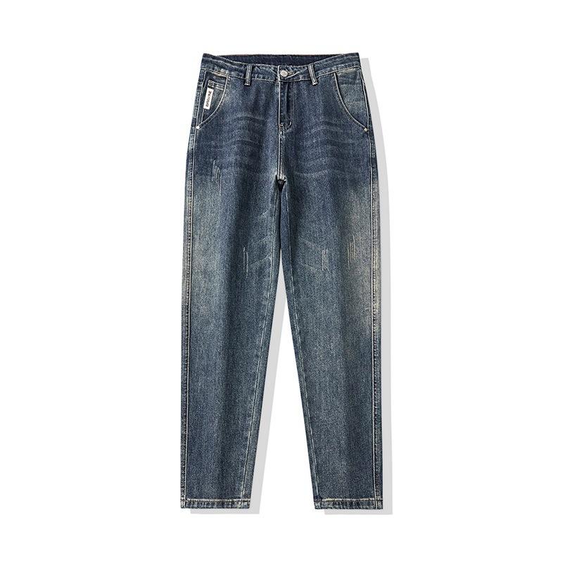 Spring and Autumn New Small Straight Jeans Men's Loose Casual Long Pants