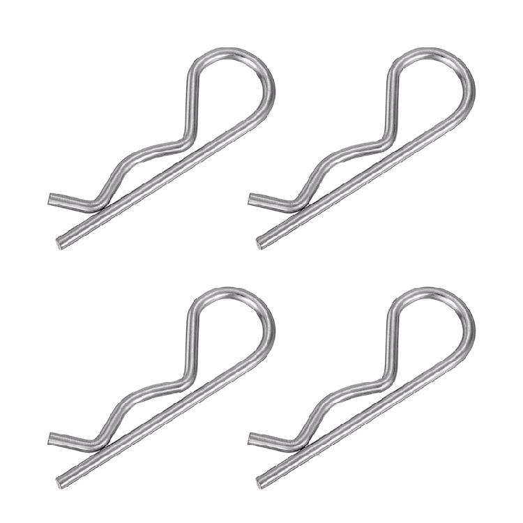10pcs R Shaped Spring Cotter Pins Assortment Set Steel Hairpin Clips Simple To Use for Versatile Hitch Pin Applications