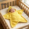 Saco de Dormir Estrela do Mar para Recém-Nascidos de Férias, Saco de Dormir de Tricô com Capuz, Manta Vestível em Forma de Estrela para Bebês, Adereço para Fotografia, Aconchegante,