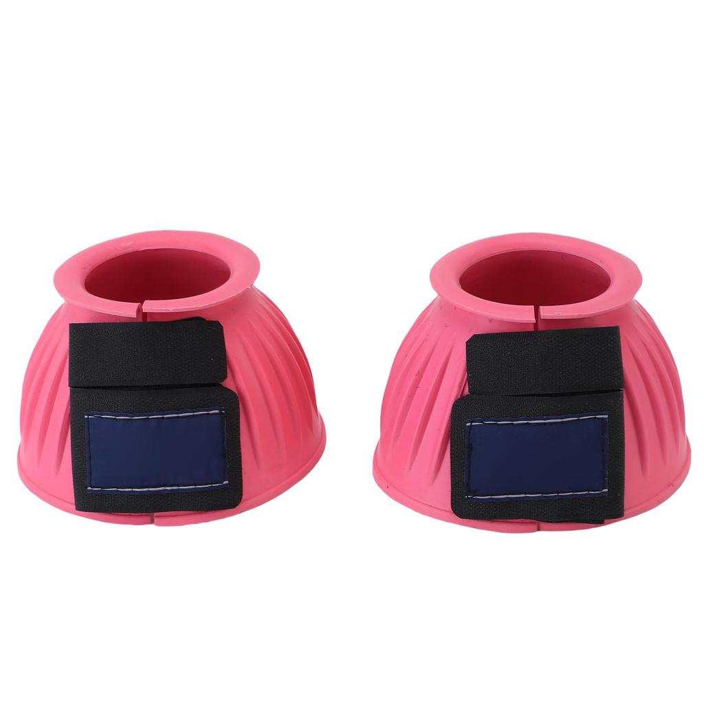 1 Pair Horse Bell Boots Comfortable Rubber Bell Boots Equine Hoof Protector for Riding Training Equestrian Supplies L