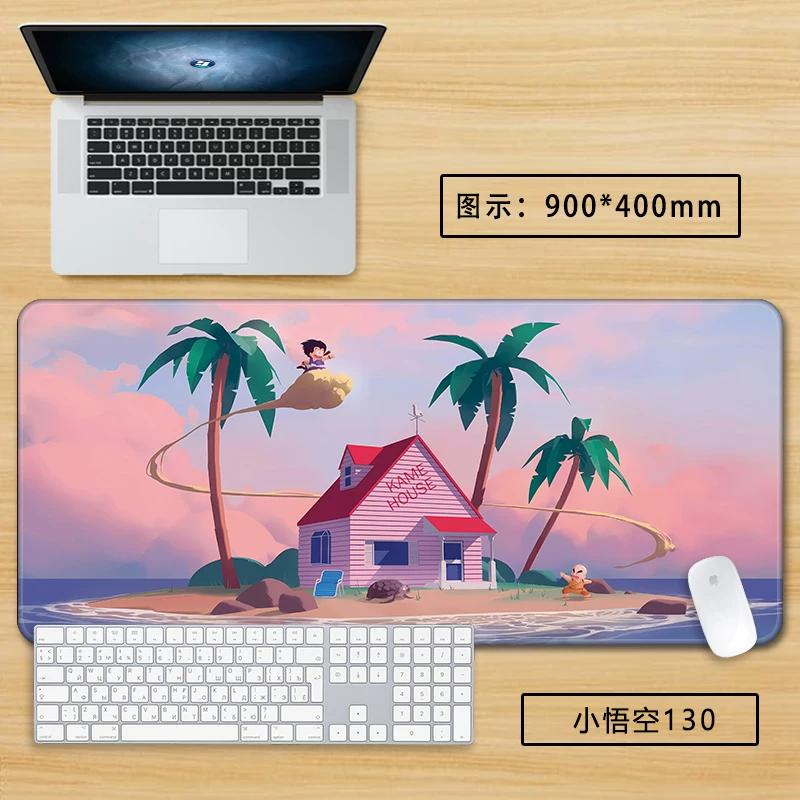 Neuer Schlichter Stil Son Goku Leder Mauspad Übergröße Animation Dragon Ball Kakarotto Kreative Computer Tastatur Büro Rutschfest Wasserdicht Tischmatte