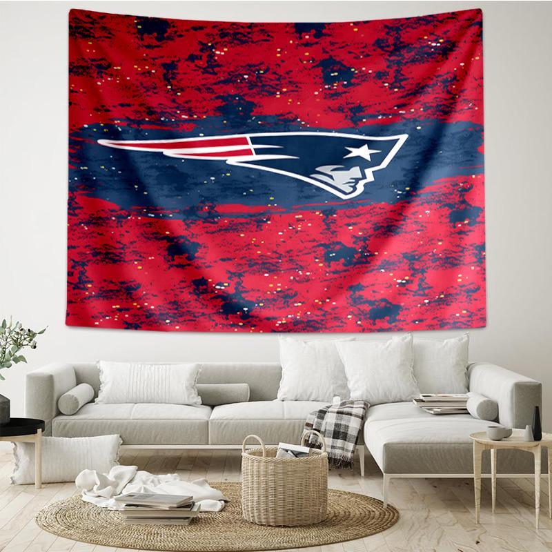 New England Football Team Logo Tapestry Hanging for Bedroom,Livingroom, Playroom,Decor Art Room Wall Tapestry Holiday and Birthday Gifts