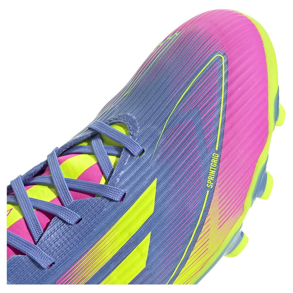 Adidas F50 League Piłka Nożna Unisex Niebieski Różowy Rozmiar cm Korki HG/AG, Dla Dorosłych, NJV50, Fusion/Lucid Lemon/Lucid (IE1236), 27,5