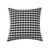 Plain Striped Pillowcase Korean Style Polyester Cotton Black and White Plaid Pillow Waist Pillow Without Core