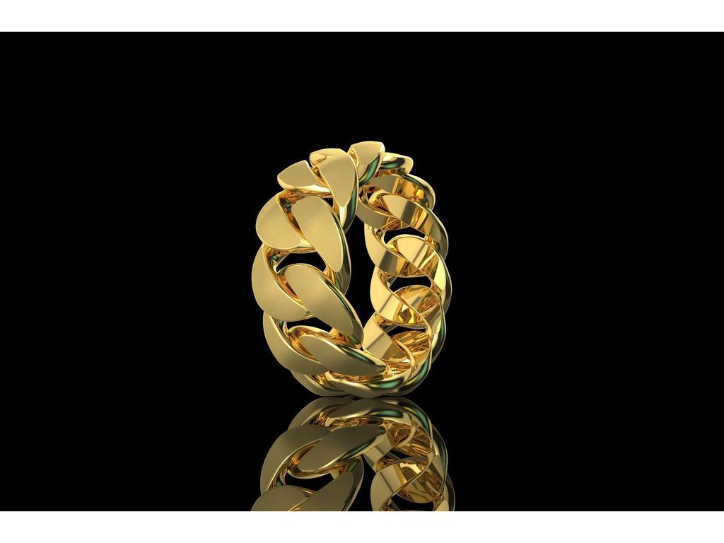 He Cheng 2021 Bestseller Classic Braided Chain Alloy Finger Ring - Fashion Versatile